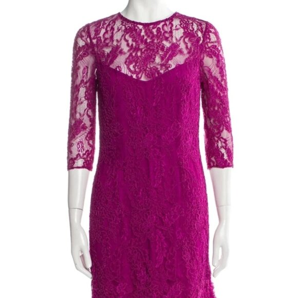 Carmen Marc Volvo fuschia lace dress - Picture 2 of 9